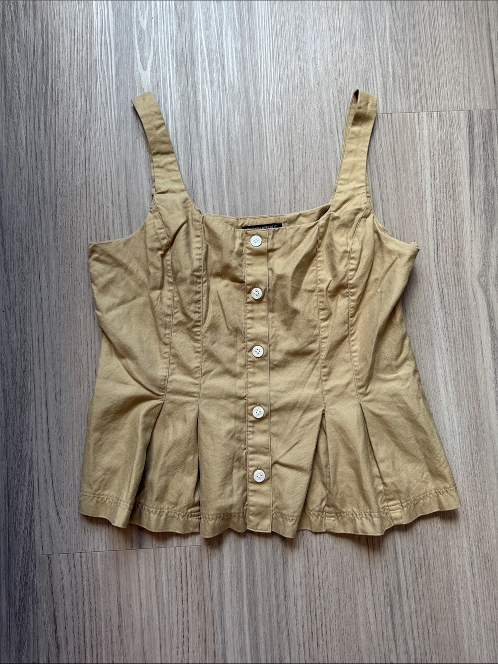Banana Republic khaki Button-Front Camisole